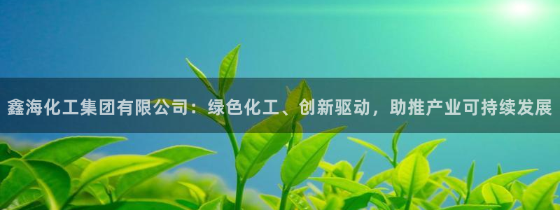 球盟会优惠码：鑫海化工集团有限公司：绿色化工、创新驱动，助推