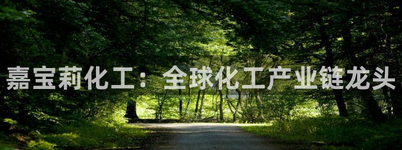 球盟会网页登录：嘉宝莉化工：全球化工产业链龙头