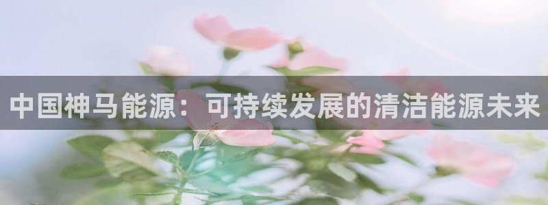 球盟会官方网站app：中国神马能源：可持续发展的清洁能源未来