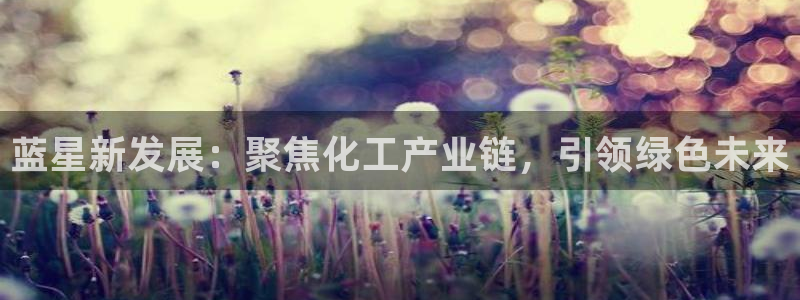 球盟会优惠码：蓝星新发展：聚焦化工产业链，引领绿色未来