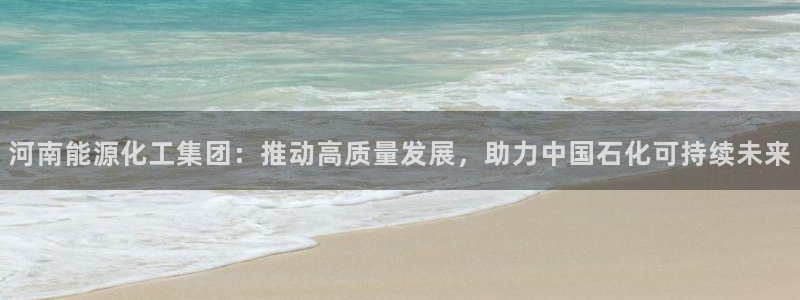 球盟会头号玩家：河南能源化工集团：推动高