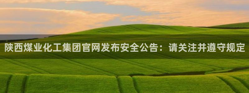 球盟会登陆中心：陕西煤业化工集团官网发布安全公告：请关注并遵