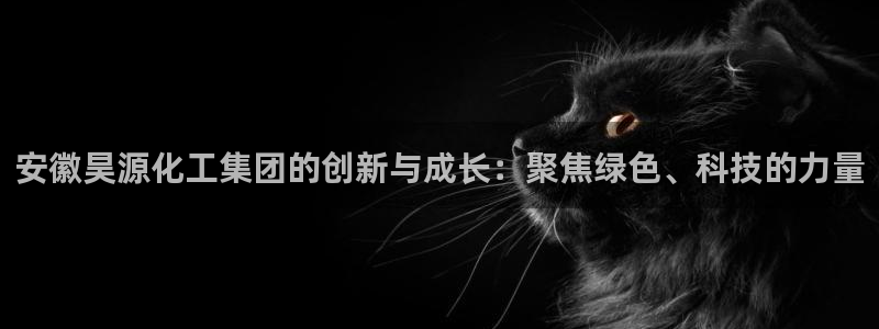 球盟会app网址多少号：安徽昊源化工集团的创新与成长：聚焦绿