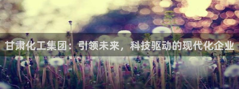 球盟会官方网站app：甘肃化工集团：引领未来，科技驱动的现代