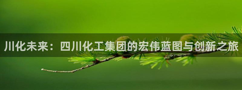 球盟会app最新地址在哪看：川化未来：四川化工集团的宏伟蓝图