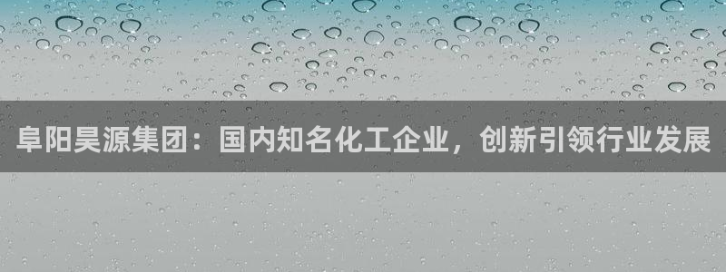 球盟会电子好下吗：阜阳昊源集团：国内知名化工企业，创新引领行